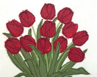 Raw Edge Applique Design 'Tulips Tu-You'