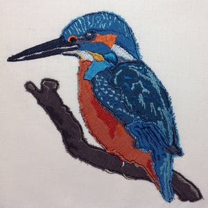 Raw Edge Applique Design &#39;Kingfisher&#39;