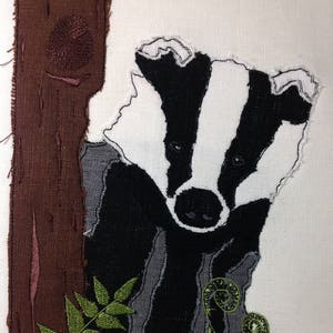 Raw Edge Applique &#39;Badger&#39;
