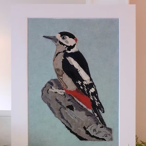 Raw Edge Applique Design &#39;Woodpecker&#39;