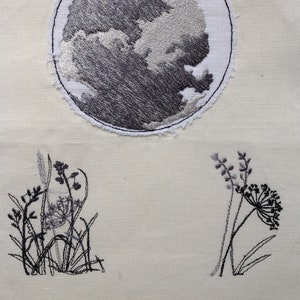 Raw Edge Applique Détails pour créer 'Hare by Moonlight' - pour ceux qui ont déjà acheté la conception originale de lièvre