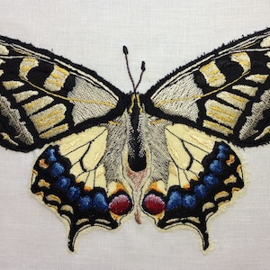 Raw Edge Applique Design &#39;Swallowtail Butterfly&#39;