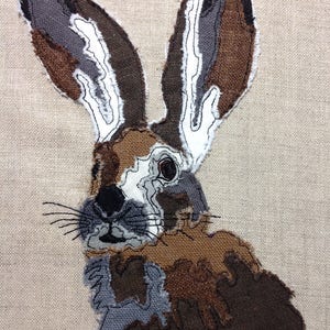 Raw Edge Applique 'hare' - Etsy