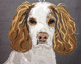 Raw Edge Applique 'Becky Cocker Spaniel'