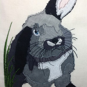Raw Edge Applique &#39;MOLLY the RABBIT&#39;