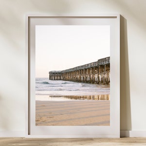 Huntington Beach Pier Digital Download, California Pier Wall Art Prints, Landscape Photography, Beach Poster, Pier Digital Download