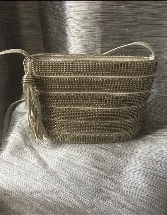Vintage Silver Sharif Purse Made in USA Woman Acce