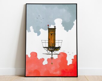 Steampunk, Room Decor, Decor, Hygge Printed Poster, Wall Art Decoration, Poster, Big Poster