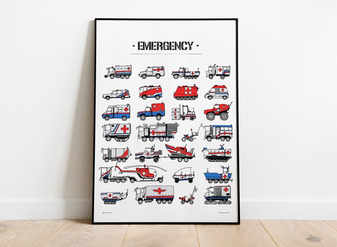 Emergency, Ambulance Decor, Car Decor, Ambulance, Rescue Vehicle, Decor
