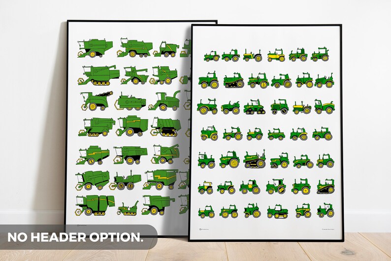 John Deere Tractor Nursery Wall Art Decor Tractors Print Etsy Canada