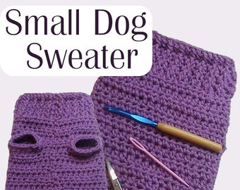 Small Crochet Dog Sweater