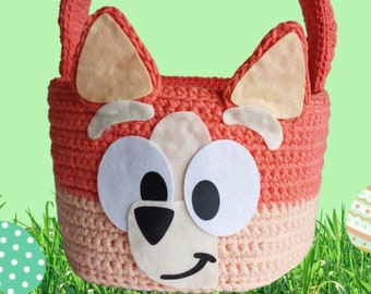 Bluey/ Bingo PDF Pattern for Easter Basket