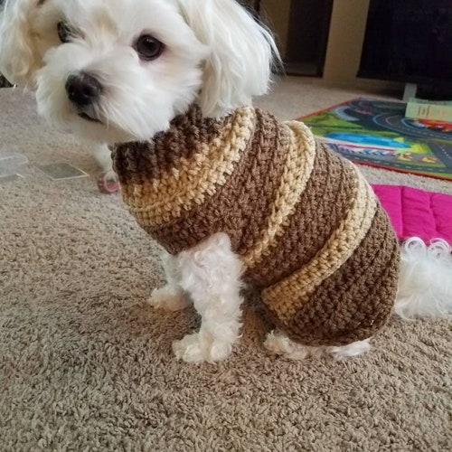 Hooded Dog Dachshund Pull Over Sweater Crochet Pattern Etsy