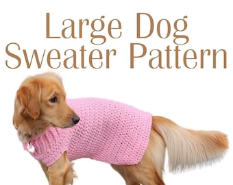 Large Dog Sweater Pattern PDF