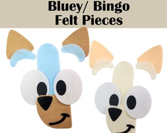 Bluey/ Bingo Character Felt Pieces