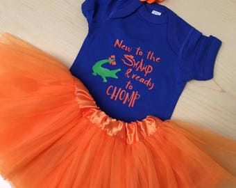 gator dresses blue and orange SHOP DANDY