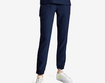 Pantalon médical pour femmes, vêtements pour médecin, dentiste, sage-femme, uniforme avec poche pour infirmières, ensemble de vêtements pour étudiants, bas, gommage