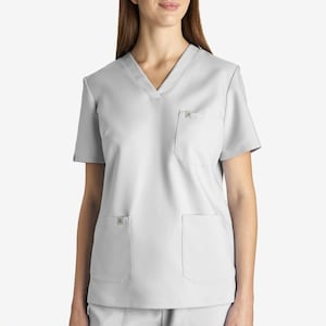 Medical scrub tops for women apparel for doctor dentist midwife uniform with pocket for nurses gown student clothing set jacket top scrubs