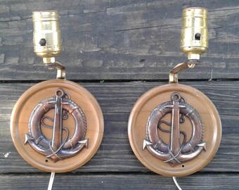 Vintage Anchor Light Fixtures /Sconces