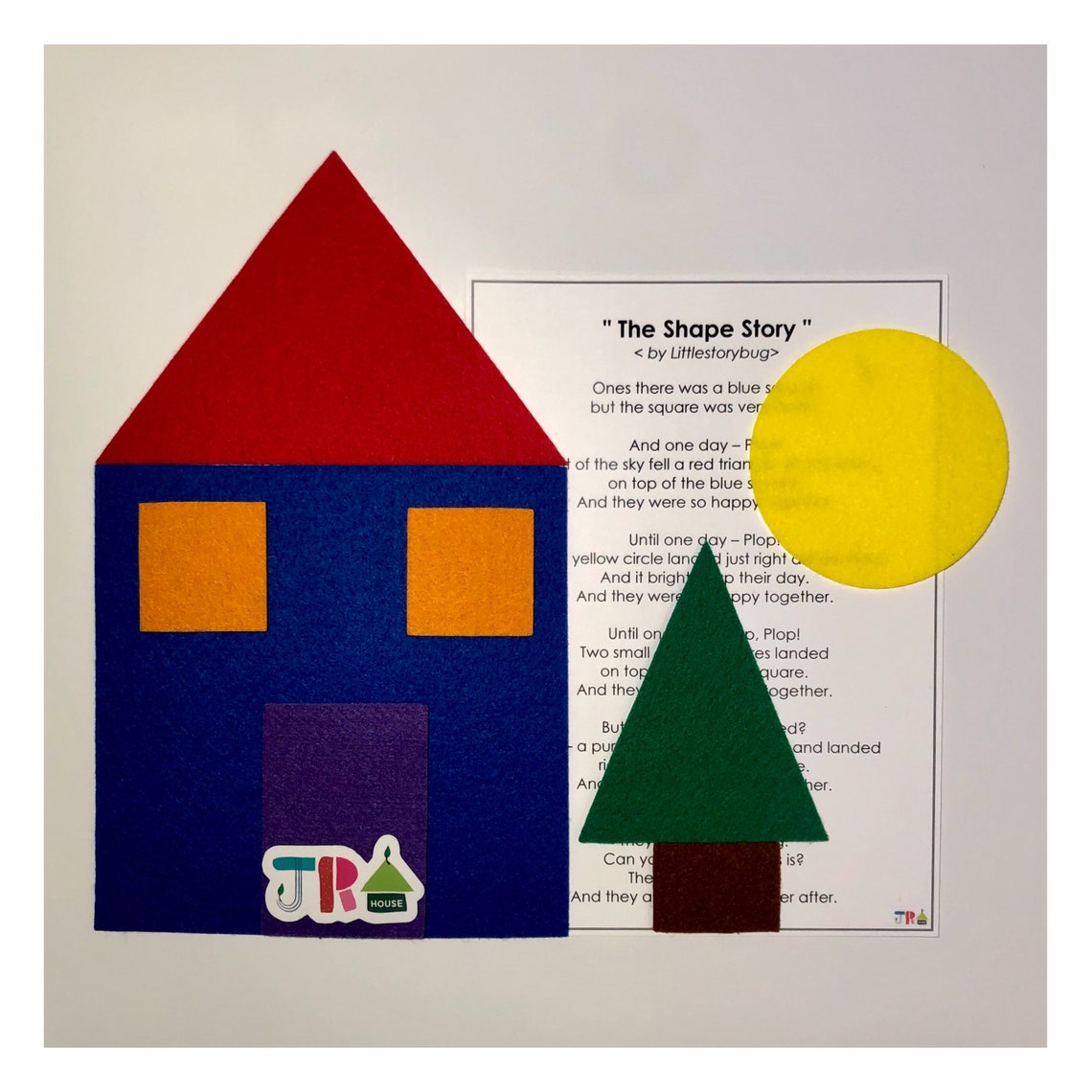 The Shape Story Flannel Felt Board Story Etsy Canada