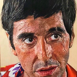 Tony Montana - Scarface - Al Pacino color pencil drawing print