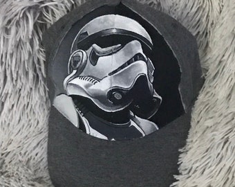 Hand painted Storm trooper hat