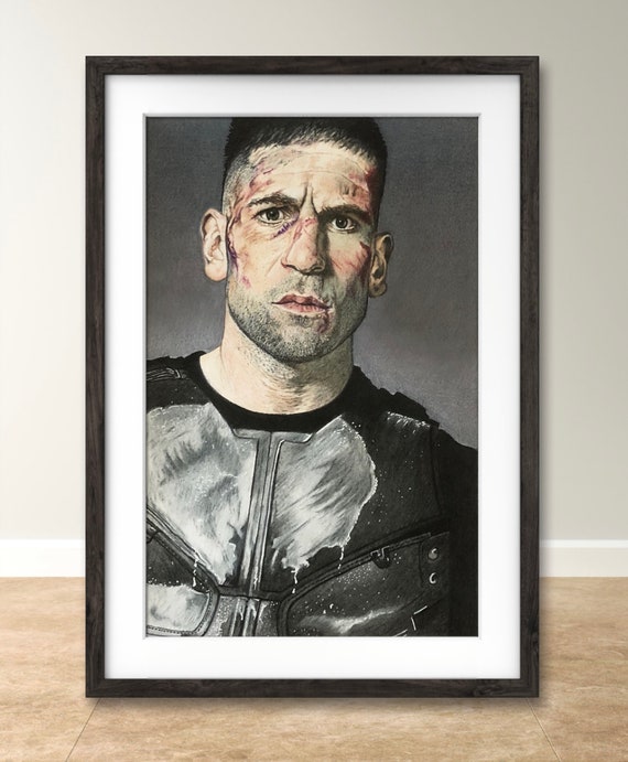 Punisher- Jon Bernthal Color Pencil Drawing Print - Etsy
