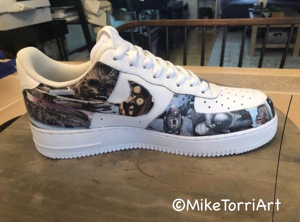 level tear down orientation SOLD OUT Custom Starwars: the Empire Strikes Back Nike Air - Etsy
