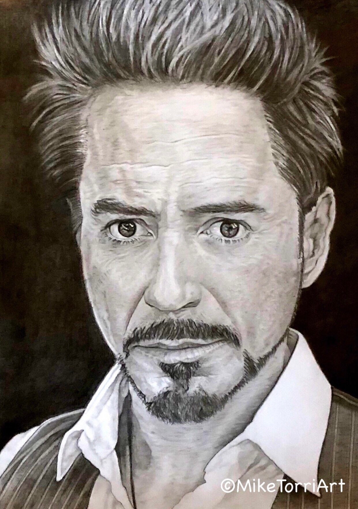 Tony stark drawing