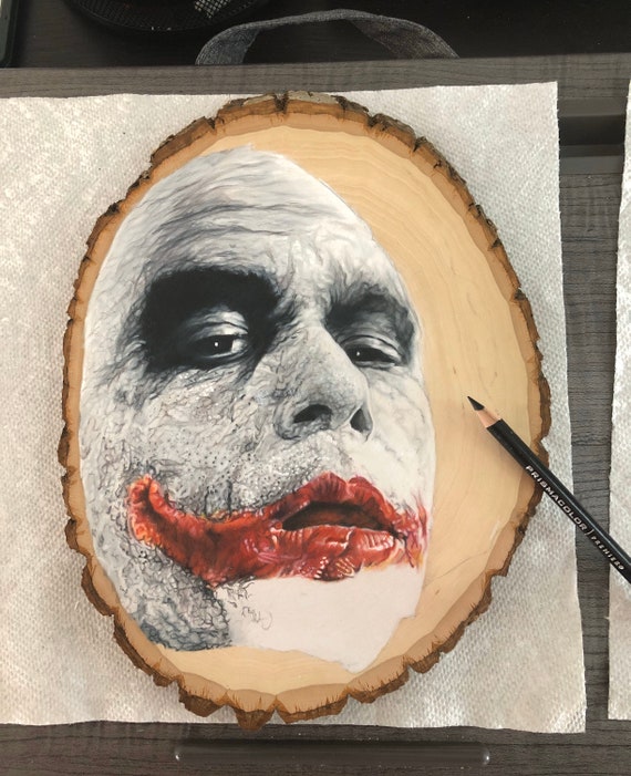 Ausverkauft Der Joker Heide Ledger Farbe Bleistift Etsy