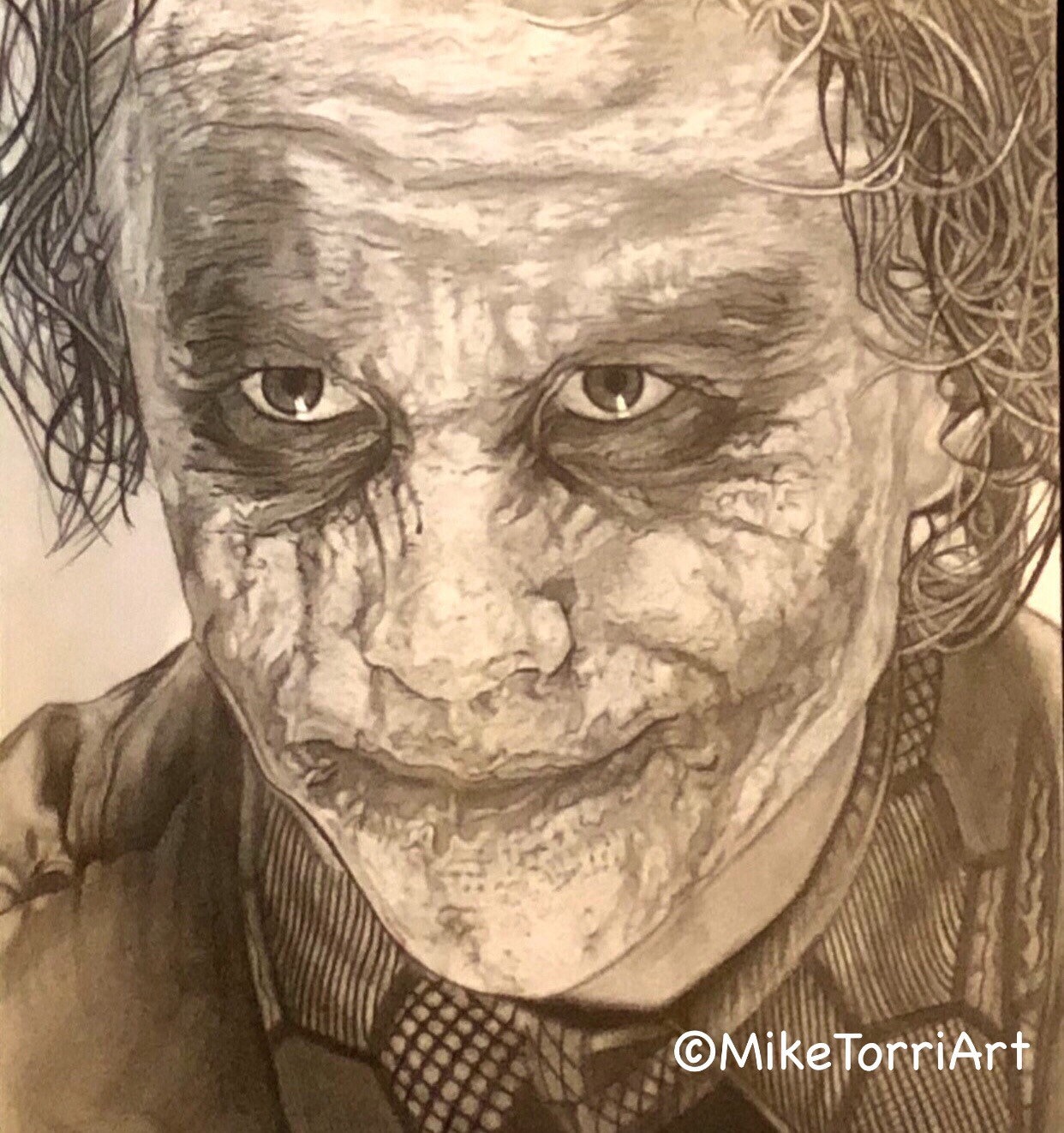 JOKER Drawing 12 x 18 034  Heath LedgerBatmanThe Dark Knight Rises  Artwork  eBay