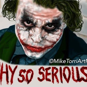 Ausverkauft Der Joker Heide Ledger Farbe Bleistift Etsy
