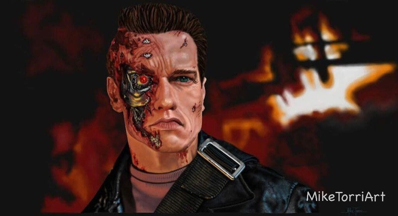 Terminator- Anorld Schwarzenegger Digital Drawing Print. - Etsy