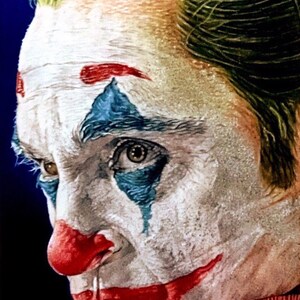 JOKER - Joaquin Phoenix color pencil drawing print