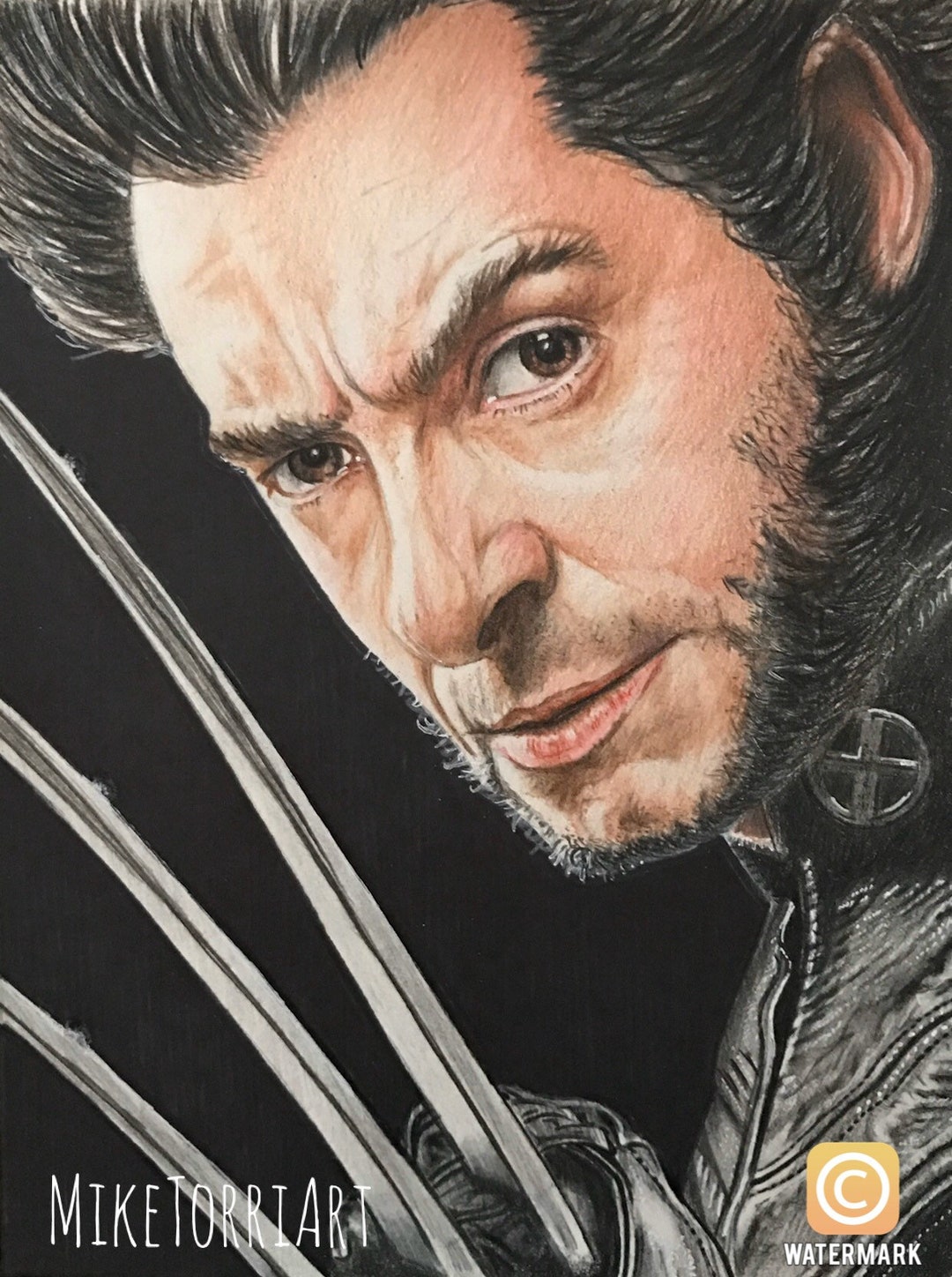Wolverine-hugh Jackman Color Pencil Drawing Print - Etsy UK