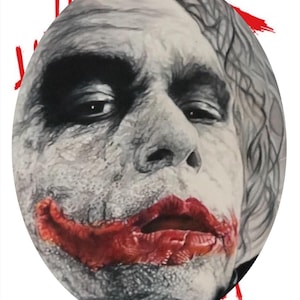 The joker- Heath ledger color pencil drawing print