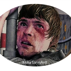 Luke Skywalker- The empire strikes back- color pencil drawing print