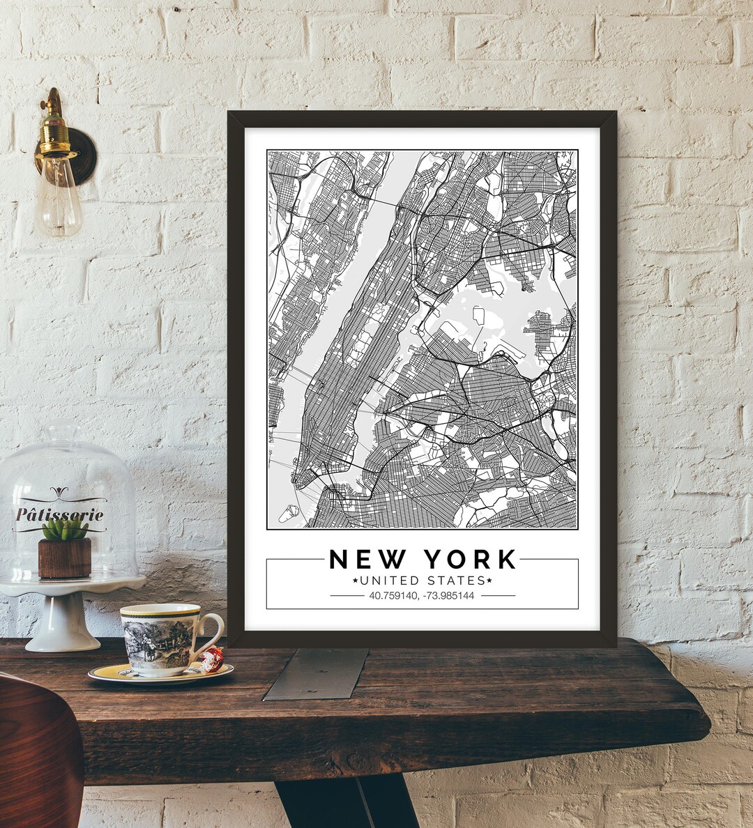 Custom City Map Print Customize the Size and Color Printable - Etsy