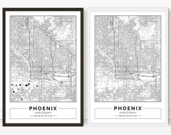 Printable Phoenix Map - Etsy
