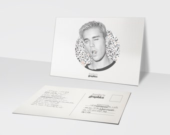 Justin Bieber Postcard