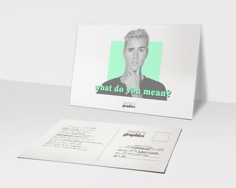Justin Bieber Postcard