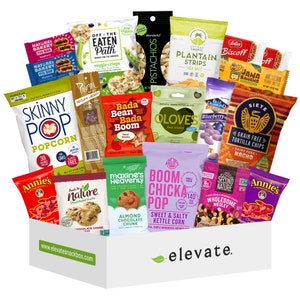 Premium Healthy Snacks Gift Box - Healthy, Top Assortment Of Some Of The Finest Trending Snacks.  Vegan Dairy Free HOLIDAY SALE 25% Off