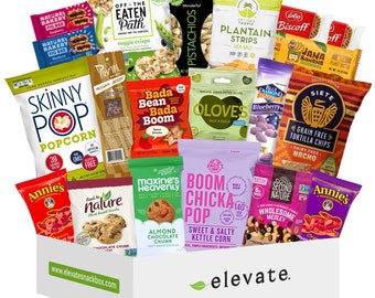 Premium Healthy Snacks Gift Box - Healthy, Top Assortment Of Some Of The Finest Trending Snacks.  Vegan Dairy Free HOLIDAY SALE 25% Off