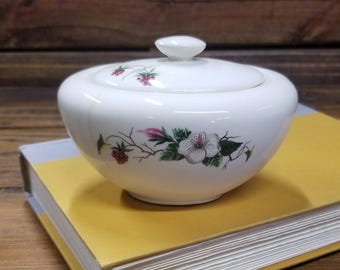 Knowles (Edwin) Sugar Bowl Regency pattern ceramic dish