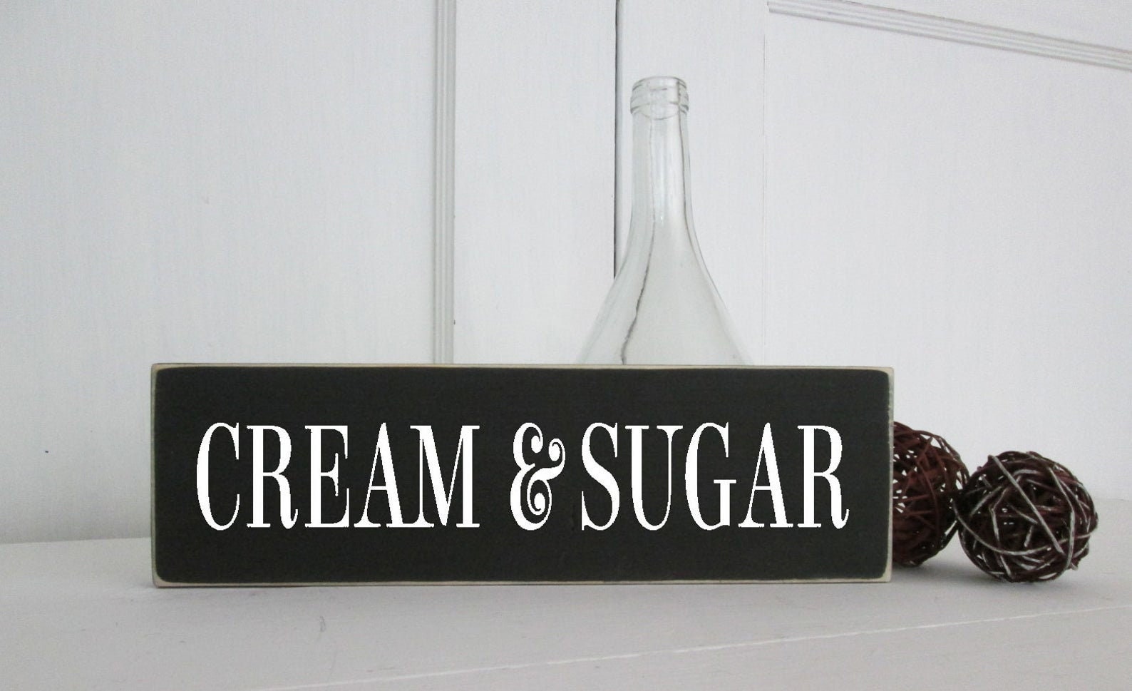 Coffee Bar Kitchen Sign Cream and Sugar Sign Etsy
