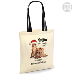 Draagtas eekhoorn Draagtas Kerstmis Verjaardagscadeau Mode Kunst Design Shopper Milieuvriendelijk Handtas Strand Vakantie Reizen Stijlvol minimalistisch