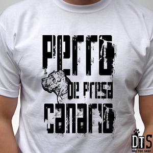 Perro De Presa Canario t shirt gift Xmas Christmas birthday present idea dog lovers art graphic design personalized custom clothing men kids