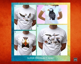 Puffin t shirt top tee design birthday gift  - All sizes