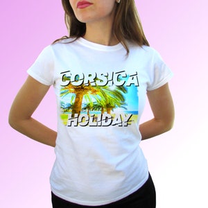 Corsica t shirt top tee Christmas Birthday Gift Custom Personalized Patriotic Fashion Art Graphic Design World Cup Sport Holiday Travel Trip