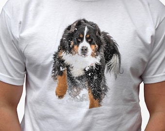 Berner Bernese Mountain t shirt gifts tee top dog breed art print graphic design birthday Christmas gift mens clothing custom ideas